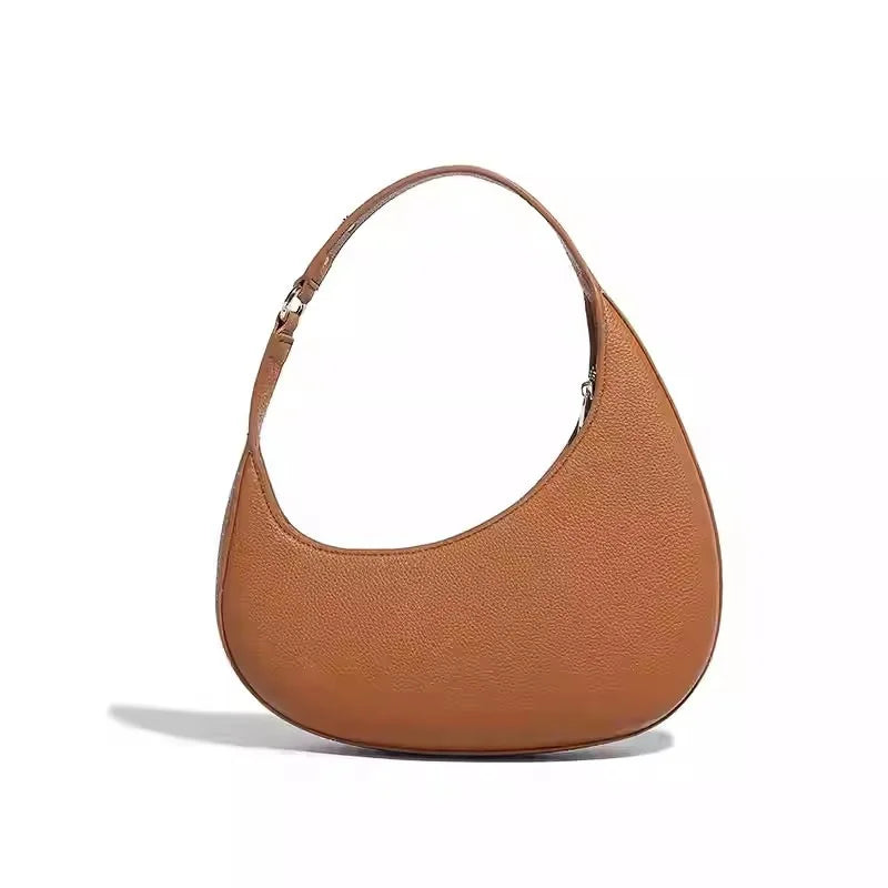 iBEKEEN | Minimalist Crescent Leather Bag